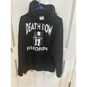 Death row records hoodie Vintage Champions Eco Distressed Medium